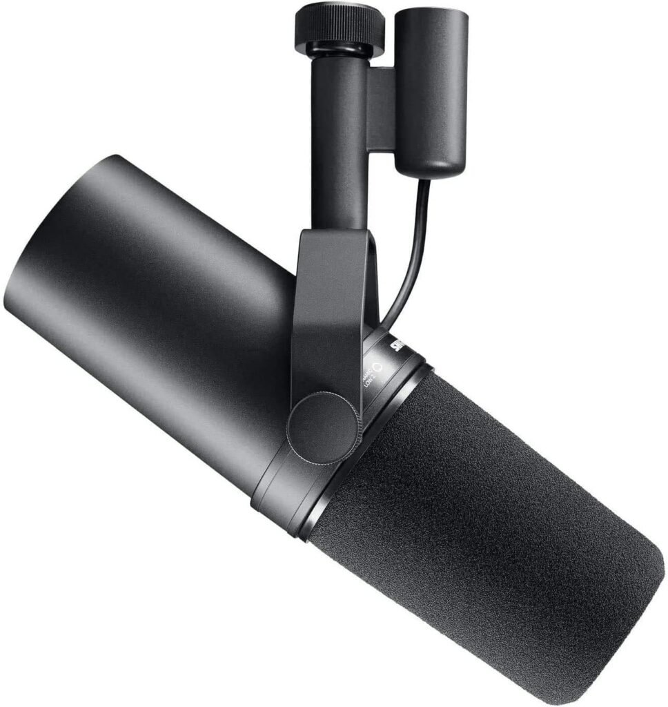 Shure SM7B Vocal Dynamic Microphone – XLR Studio Mic for Podcasting, Recording, Broadcasting, Streaming & Gaming – Smooth, Warm Sound, Rugged Build
