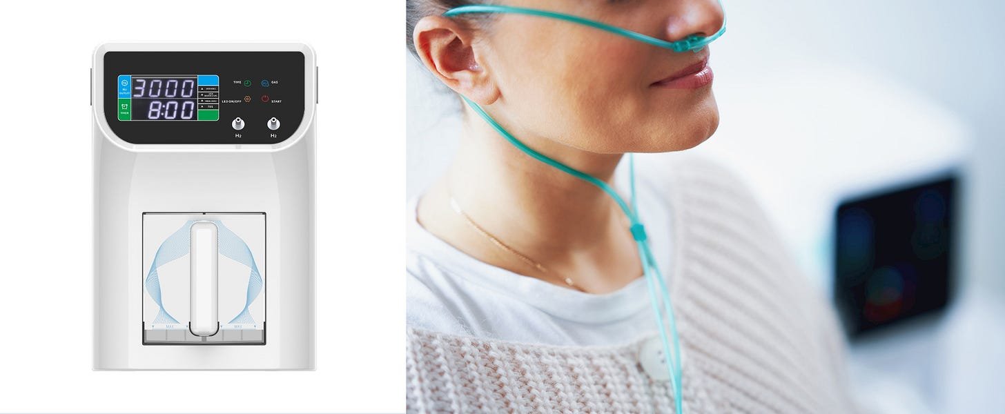 molecular hydrogen inhaler molecular hydrogen inhaler