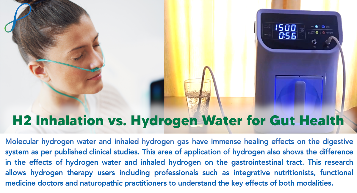 hydrogen inhalation vs hydrogen water for gut microbiome